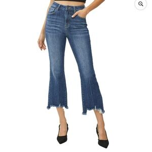 Risen HW Frayed Hem Ankle Flare Sz 11/30W